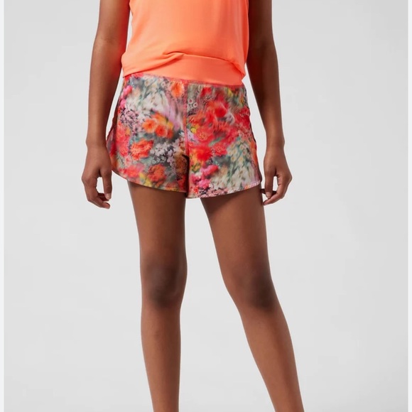 athlete girl run the world 3" shorts sz L 12 - Picture 2 of 4